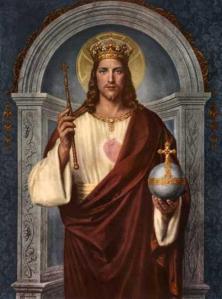 Une représentation du Christ roi de l'univers