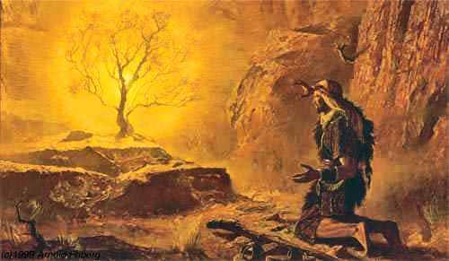 Moïse devant le buisson ardent