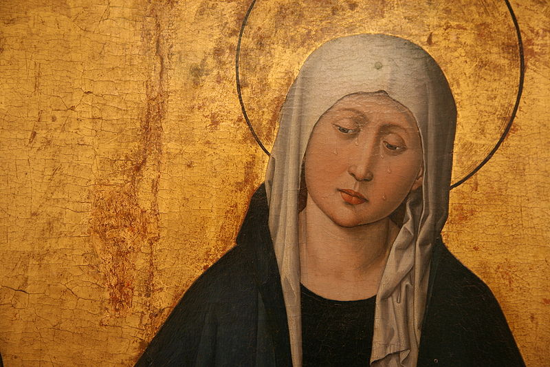 La Sainte Mère pleurant pour son Fils