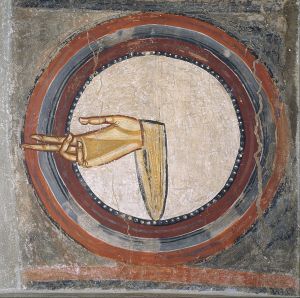 La Main de Dieu - Fresque du douzième siècle