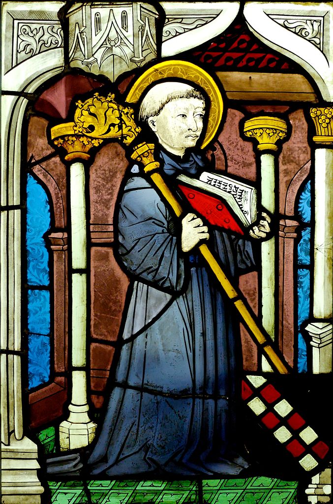 Saint Bernard de Clairvaux (vitrail de Cluny)