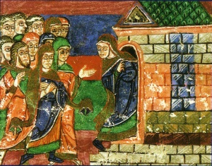 Sainte Radegonde se retire dans son monastère