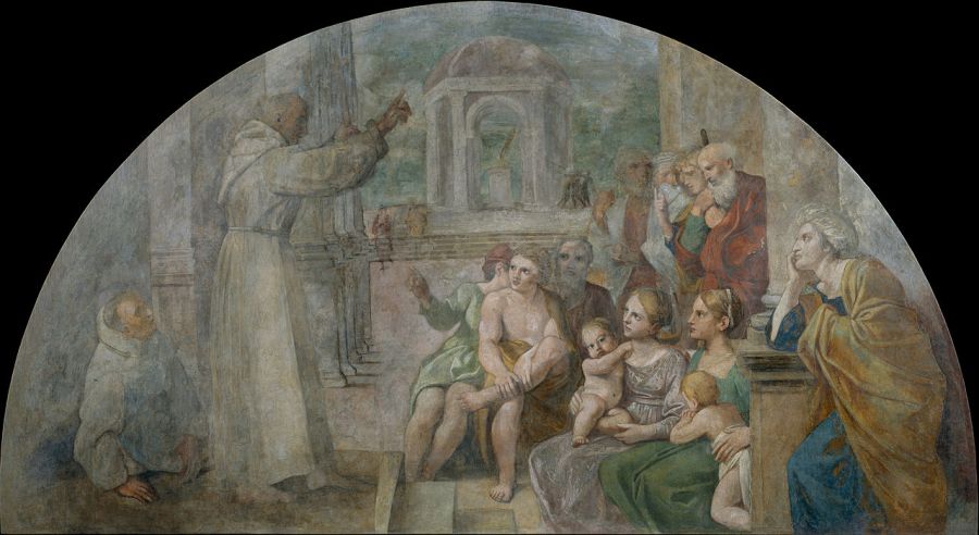 Saint Didace prêchant - Annibale Carracci