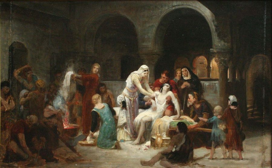 Sainte Elisabeth de Hongrie soignant les malades - Pierre-Auguste Cot