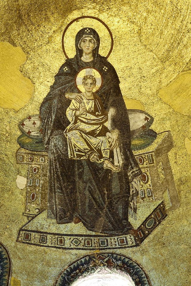 Vierge à l'Enfant - Basilique Sainte-Sophie de Constantinople - CC Guillaume Piolle