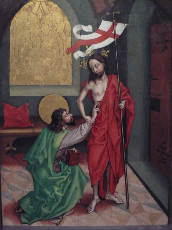 Saint Thomas reconnaissant les plaies du Christ - Martin Schongauer - CC Helena
