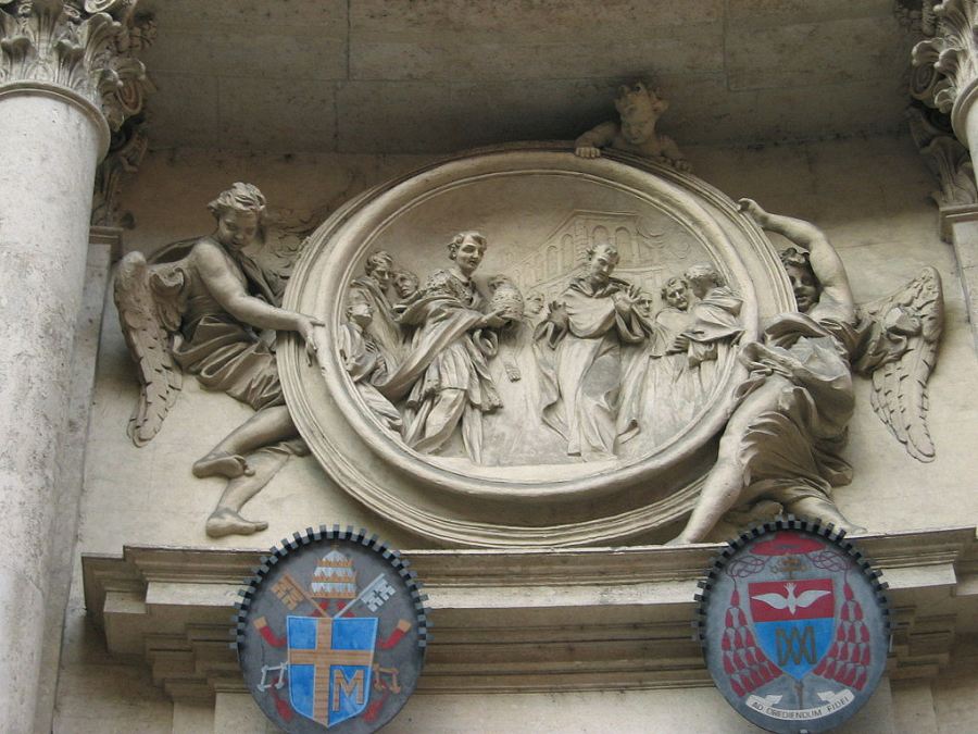 Saint Philippe Béniti refusant la tiare - Antonio Raggi - CC Torvindus~commonswiki