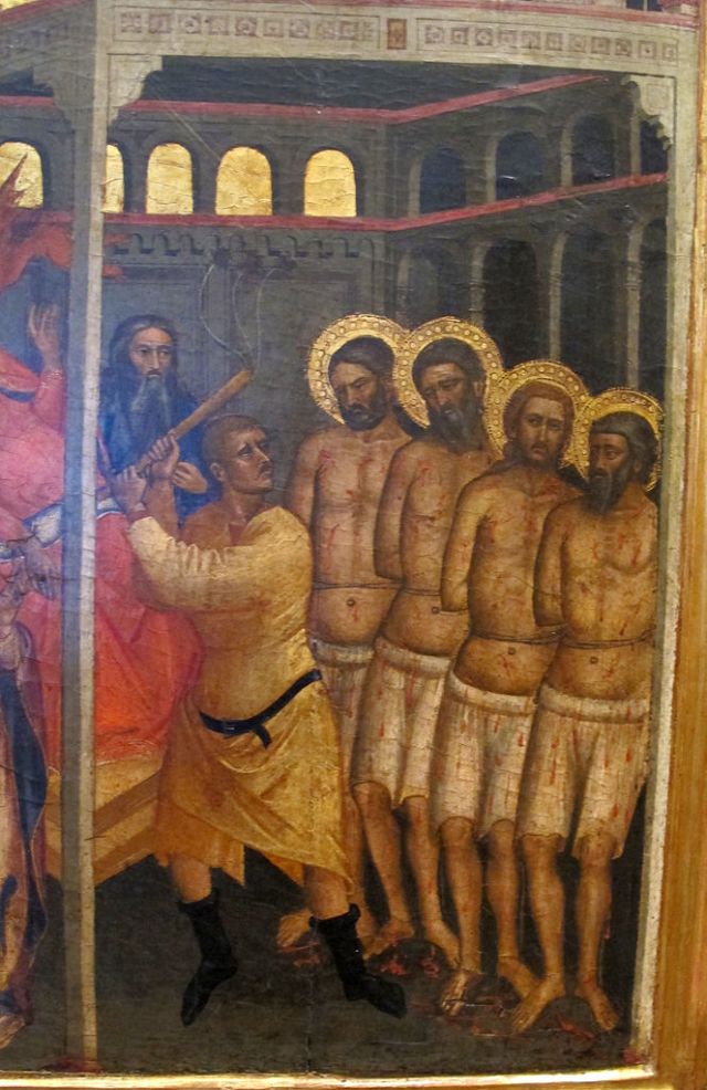 Flagellation des Quatre Saints Couronnés - Niccolo di Pietro Gerini - CC Sailko